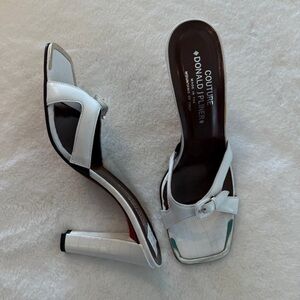 Donald J Pliner White Heels